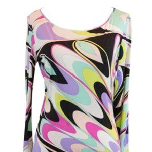 Vintage Emilio Pucci Multicolor Patterned Top